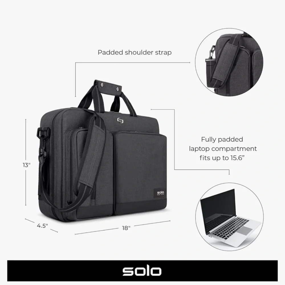 Solo New York Urban Carrying Case, Briefcase for 15.6